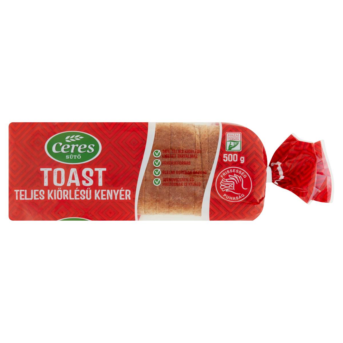 Ceres TOAST teljes kiőrlésű kenyér 500g